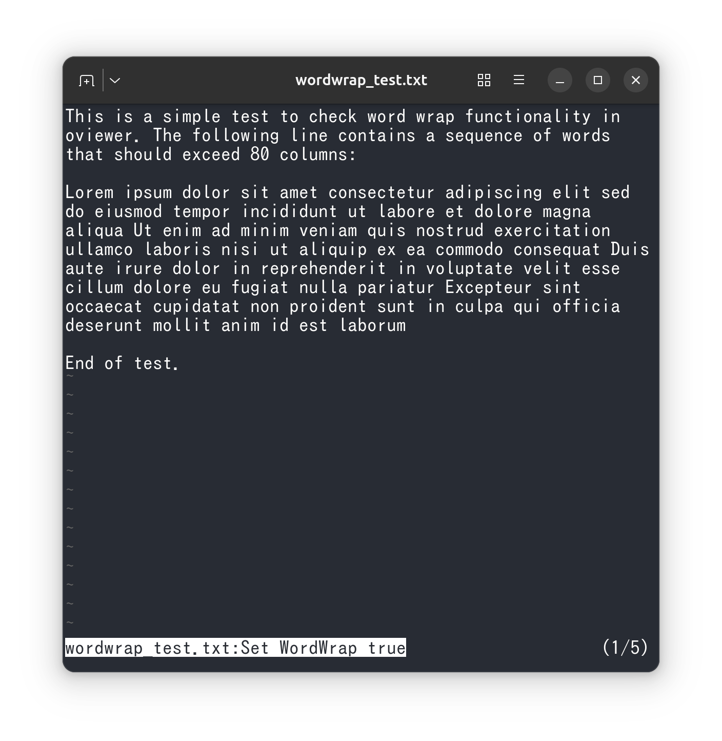 word wrap